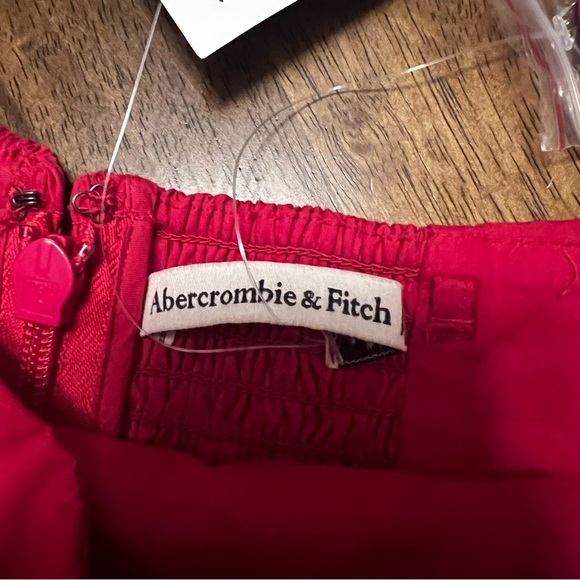 NWT Abercrombie & Fitch Emerson Ruched Strapless Romper Pink Size Small Tall - Picture 9 of 16